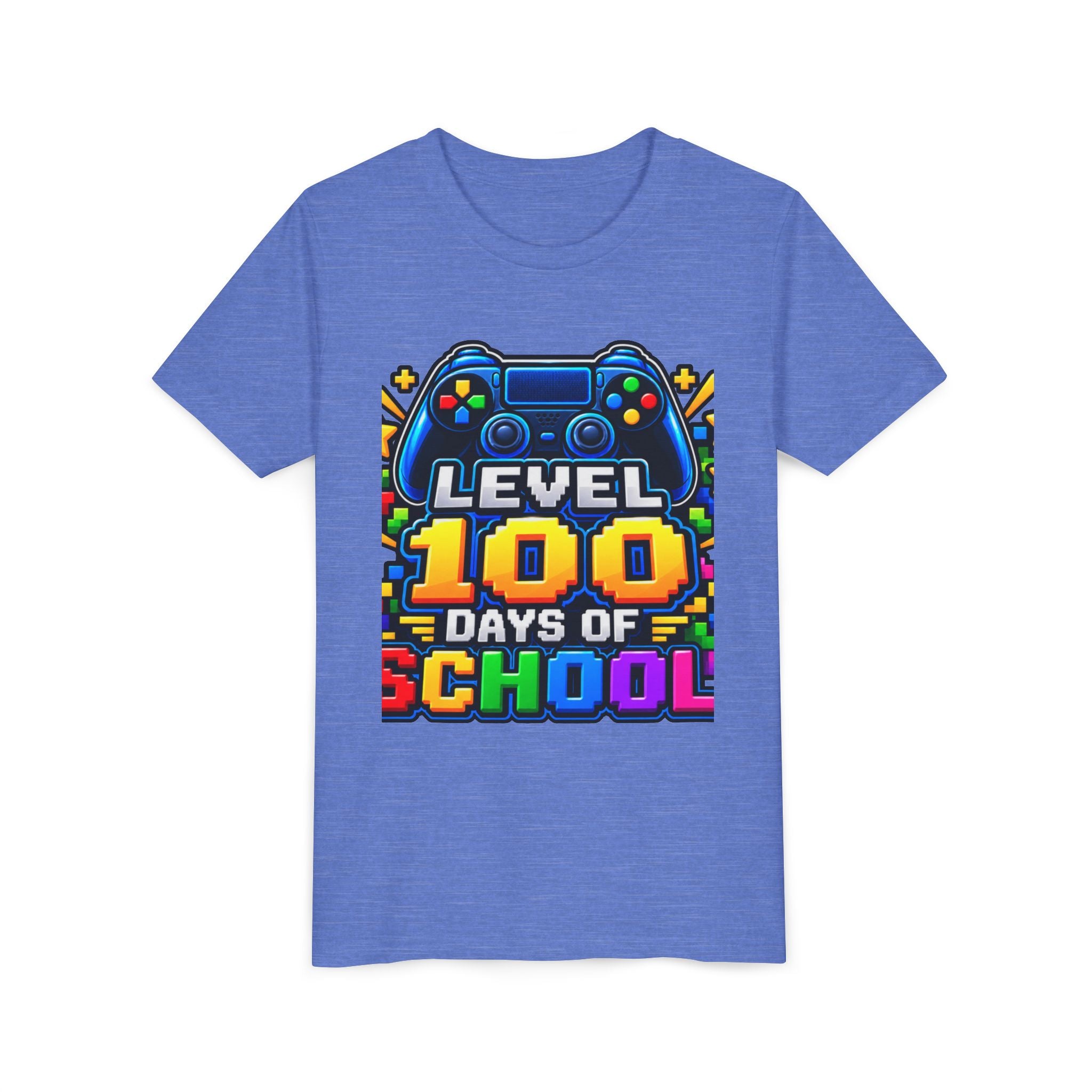 Level 100 Days of School Youth Tee — Gamer 100th Day of School Shirt
