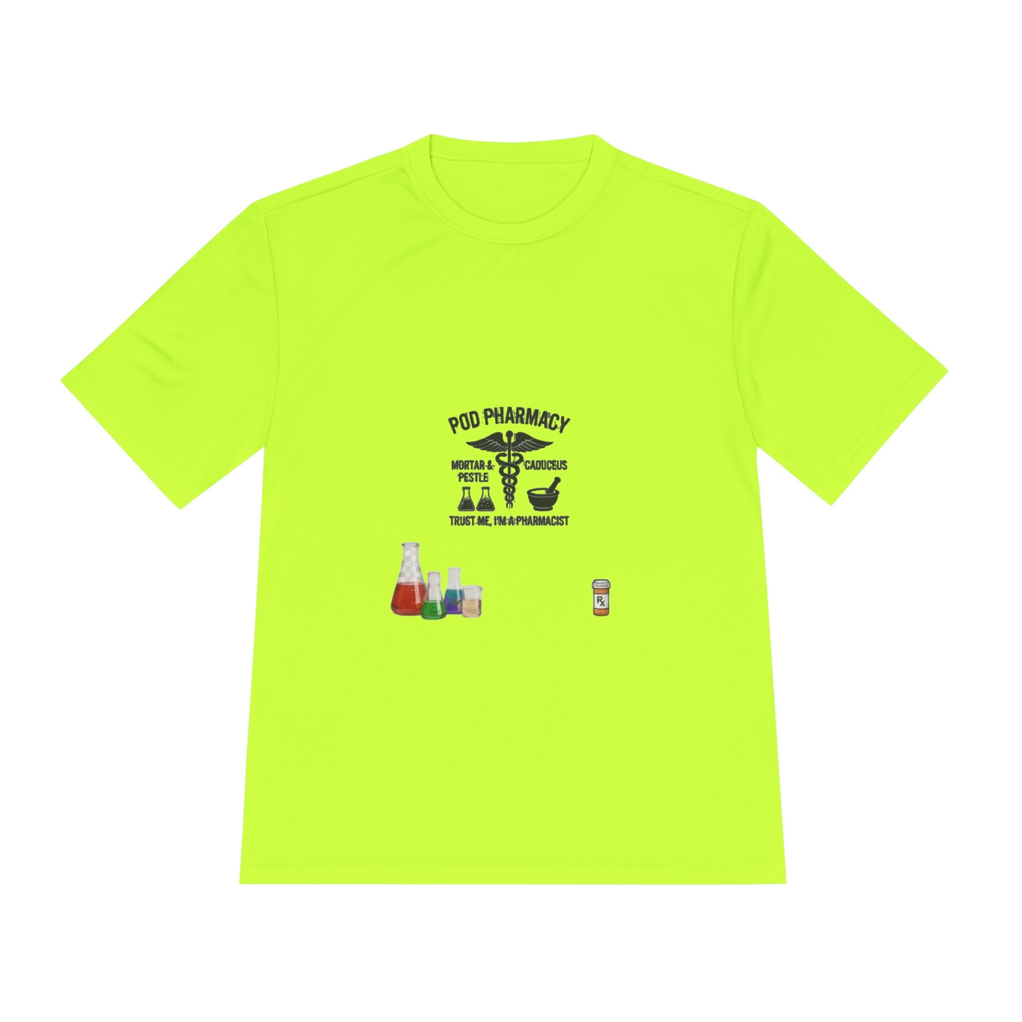 Lab Tech Tee — 'PhD Pharmacy' Science Beakers Graphic Shirt