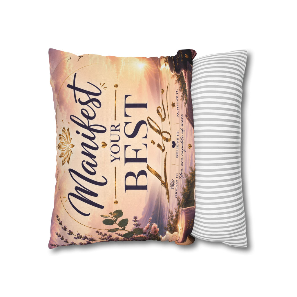 Manifest Your Best Life Decorative Pillowcase