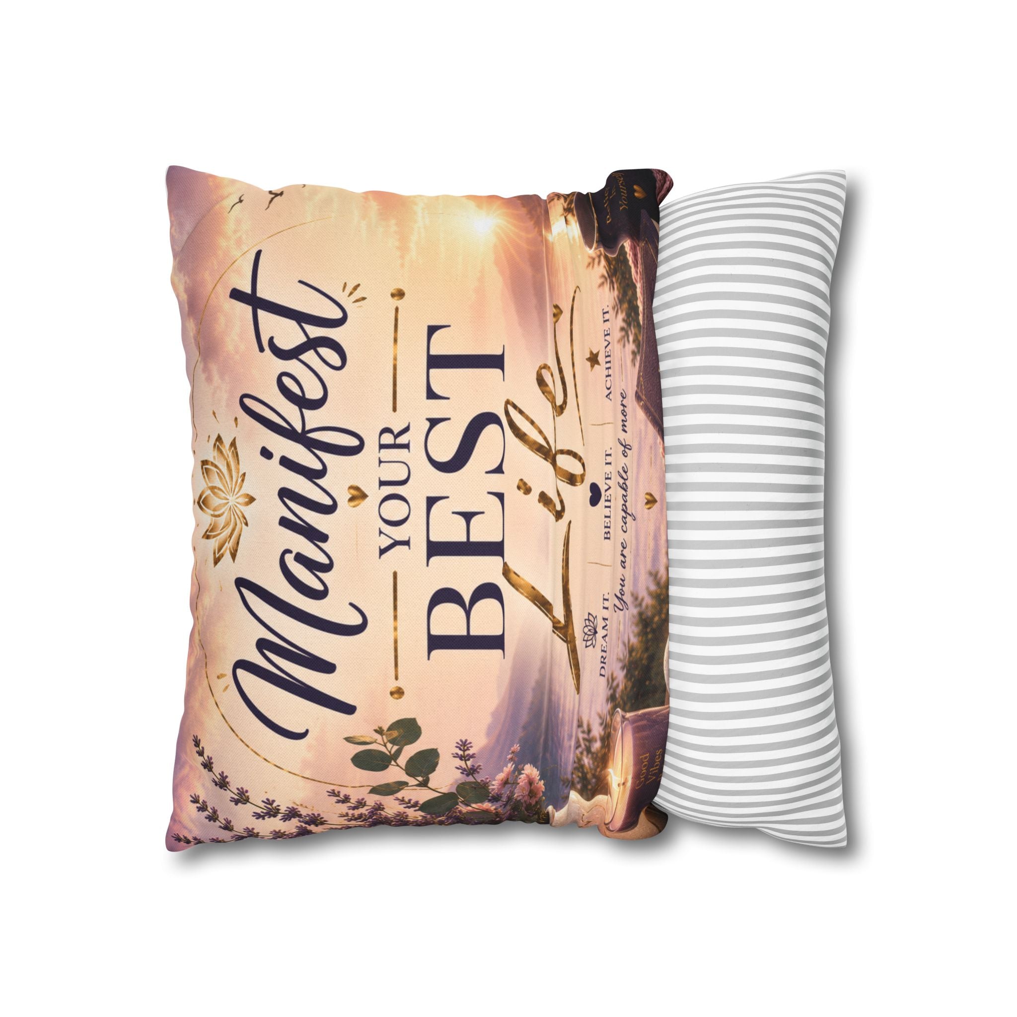 Manifest Your Best Life Decorative Pillowcase