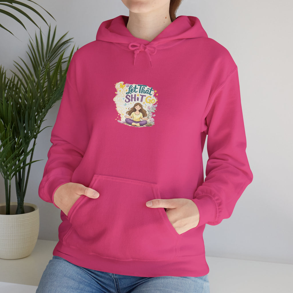 Cozy Witch Vibes Hoodie — "Not That Sh!t" Cute Witch Illustration Hoodie
