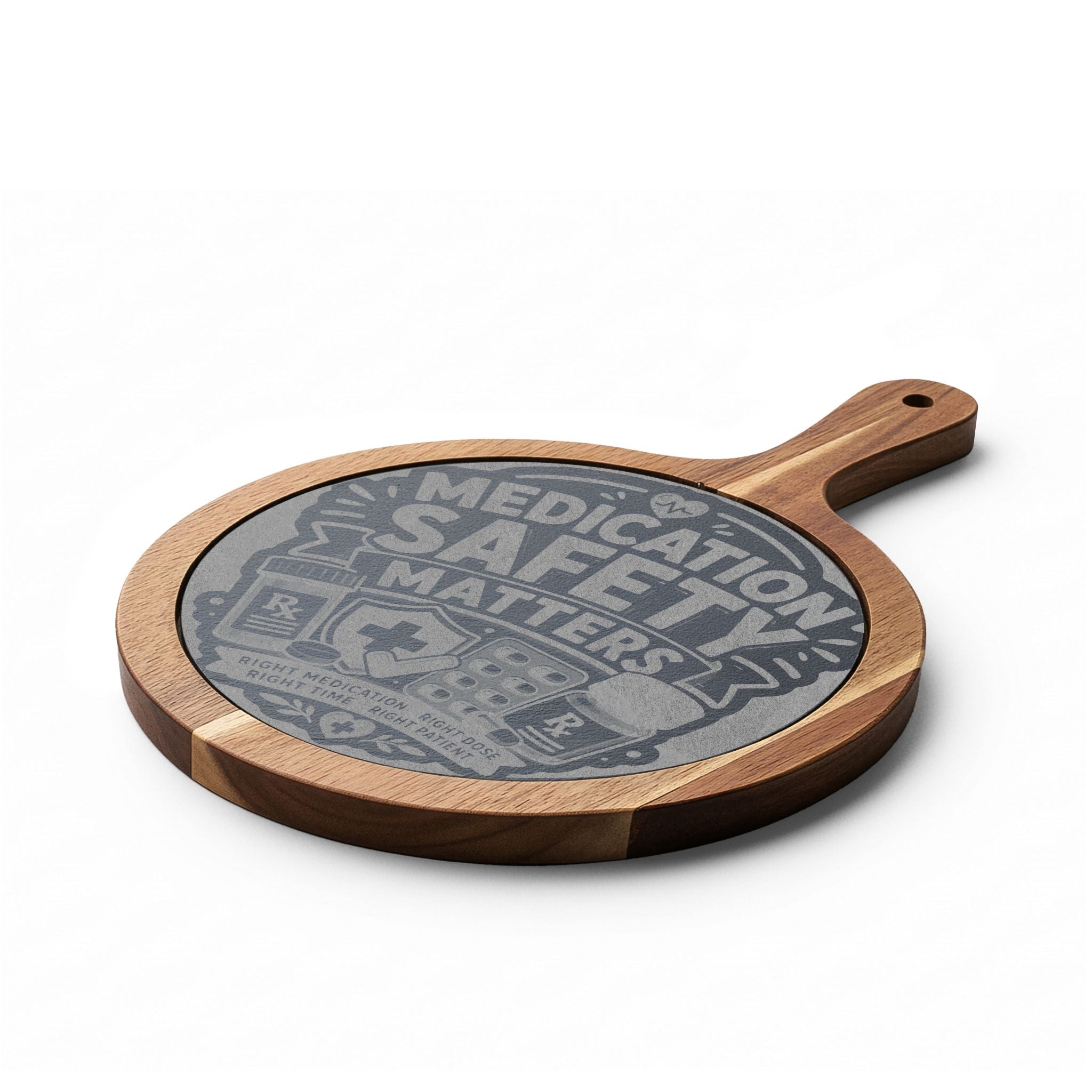 Medication Safety Matters Engraved Serving Board | Perfect Gift for Pharmacists