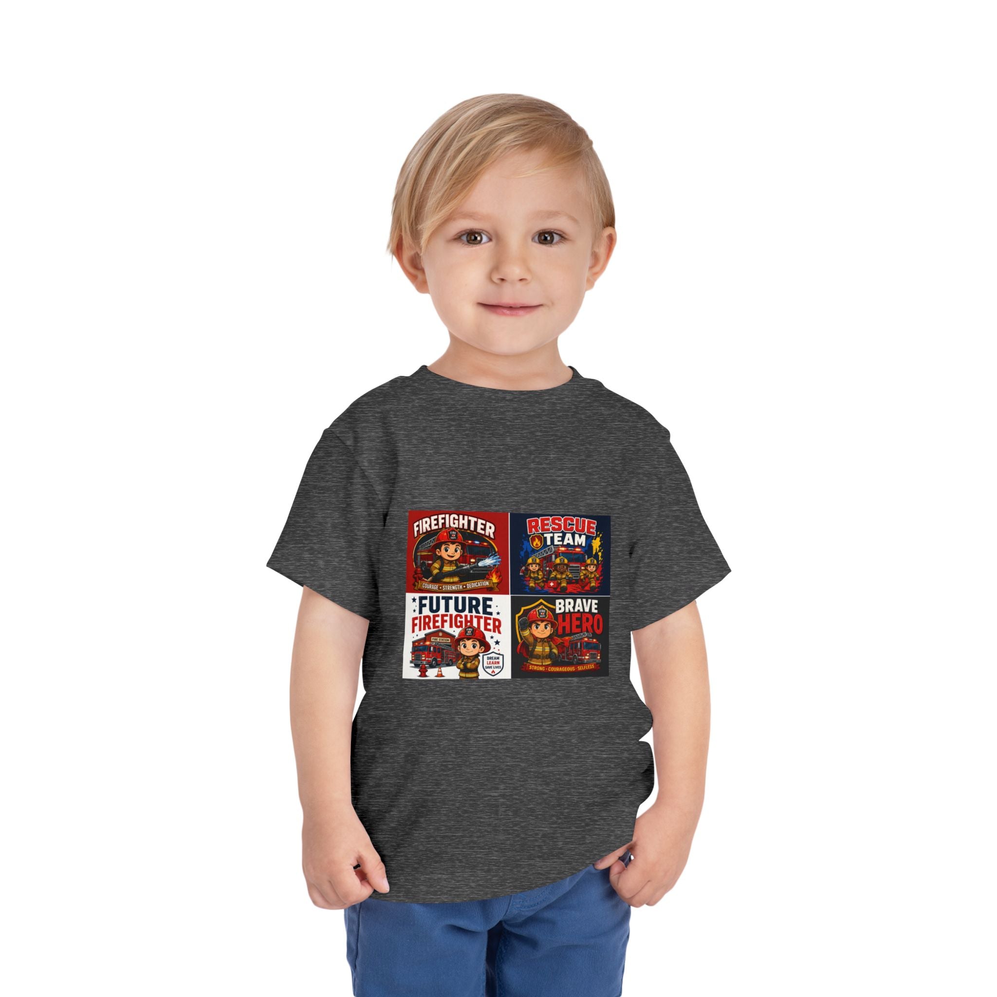 Toddler Firefighter Tee – "Future Firefighter" Rescue Team Brave Hero Kids Shirt