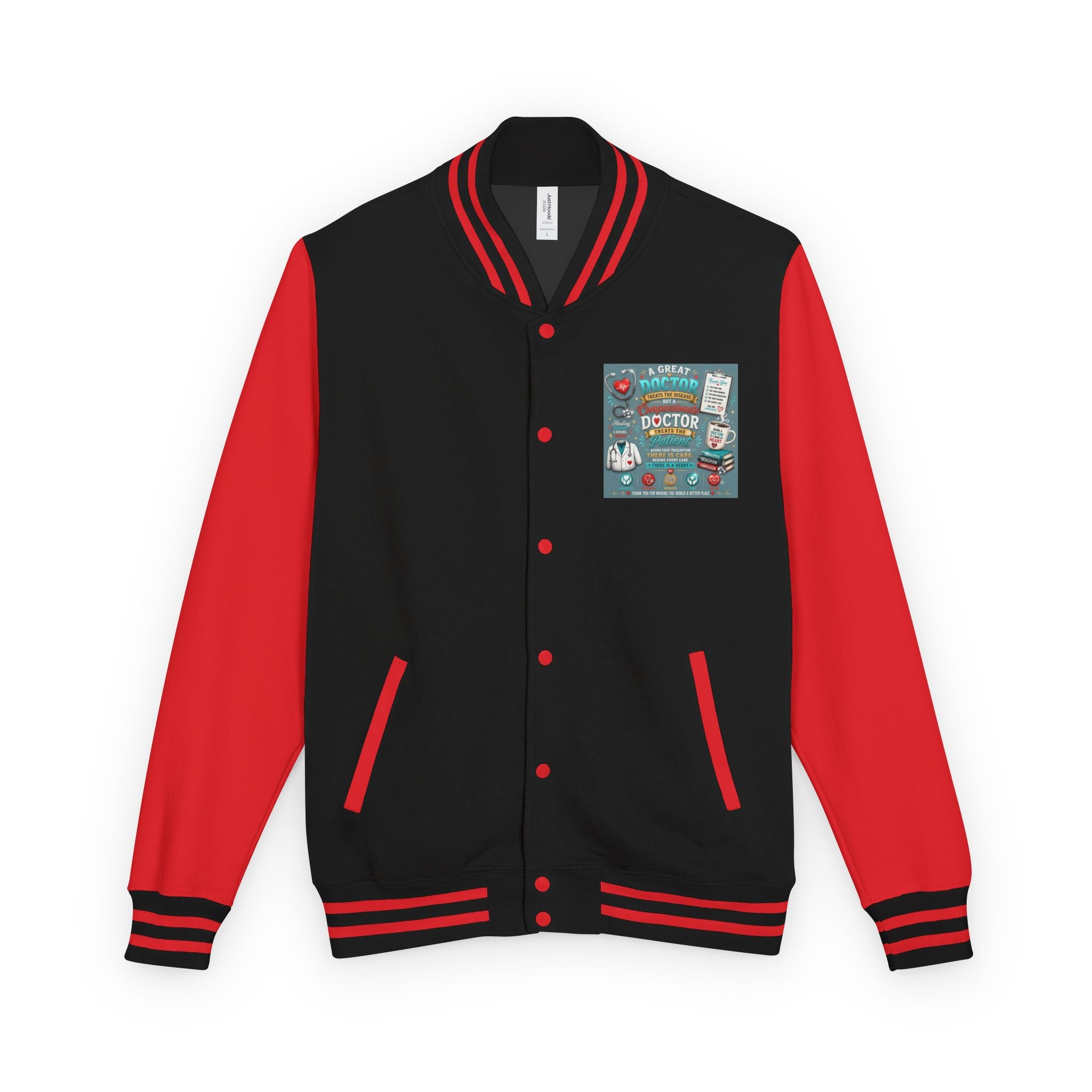 Letterman Jacket — Vintage Doctor Patch Varsity Jacket