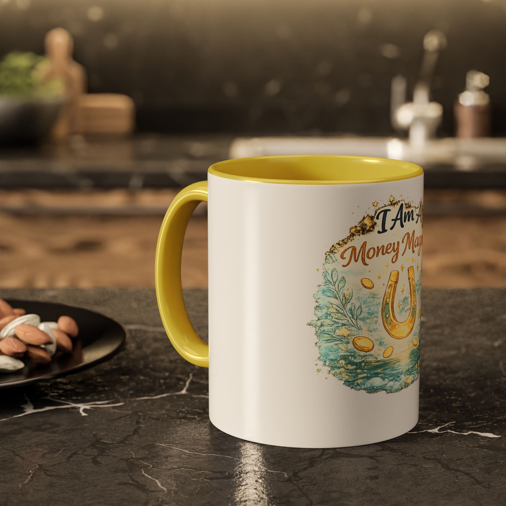 I Am A Money Magnet Mug — Inspirational Luck & Wealth Coffee Cup (11oz/15oz)