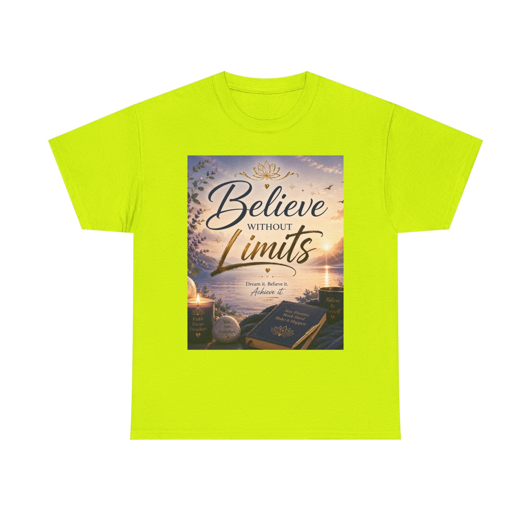 Believe Without Limits T-Shirt — Inspirational Faith Graphic Tee