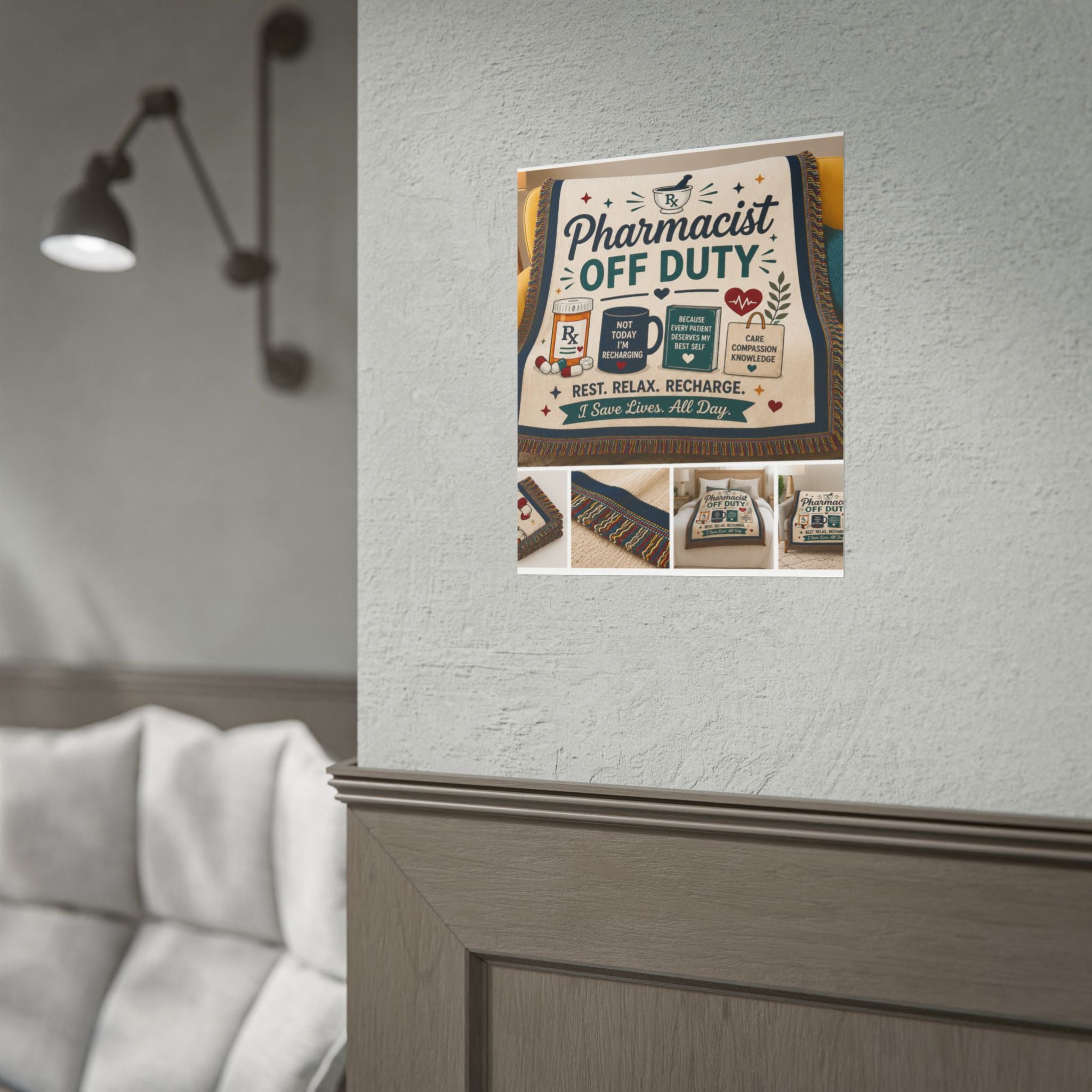Pharmacist Off Duty Poster - Rest Relax Recharge Wall Art