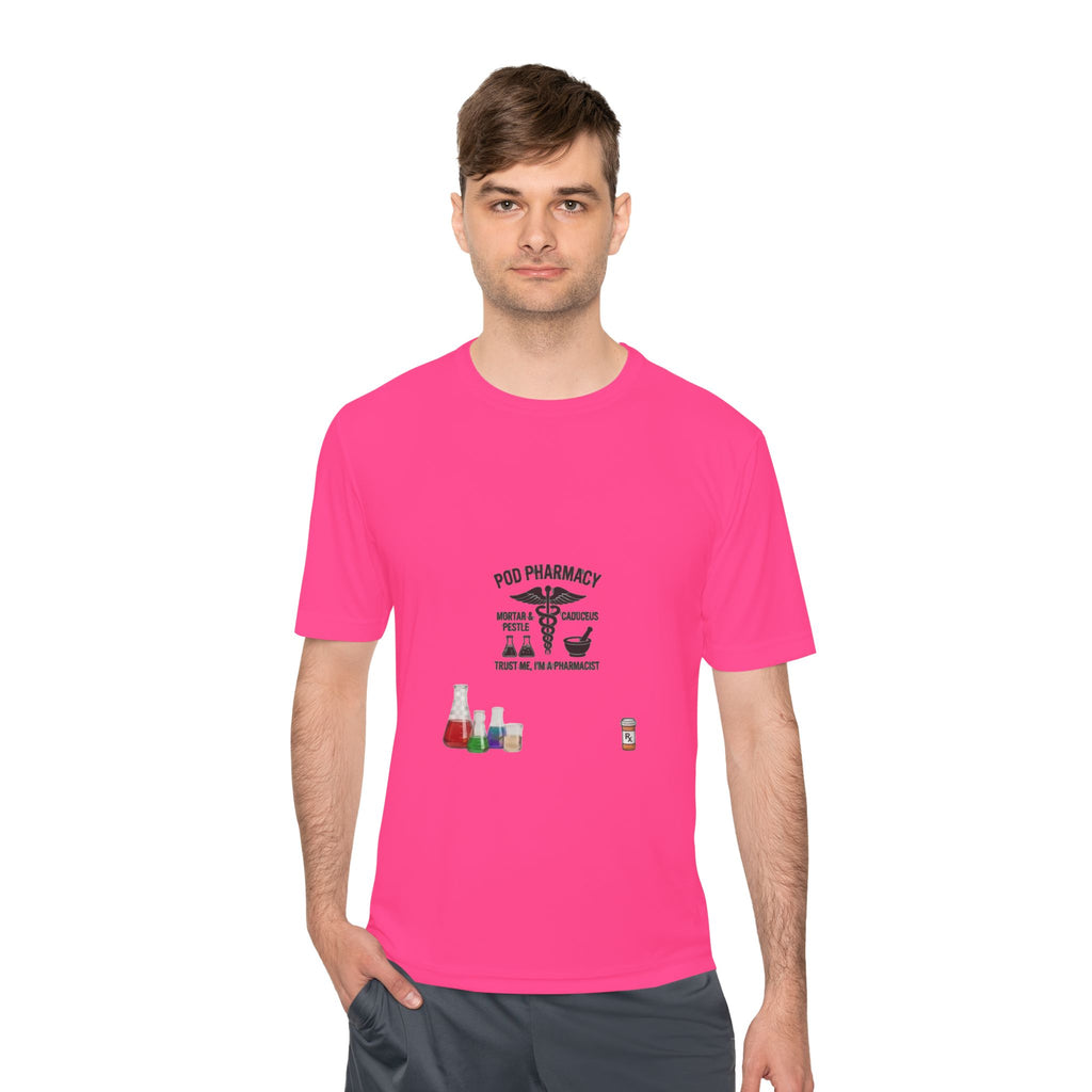 Lab Tech Tee — 'PhD Pharmacy' Science Beakers Graphic Shirt