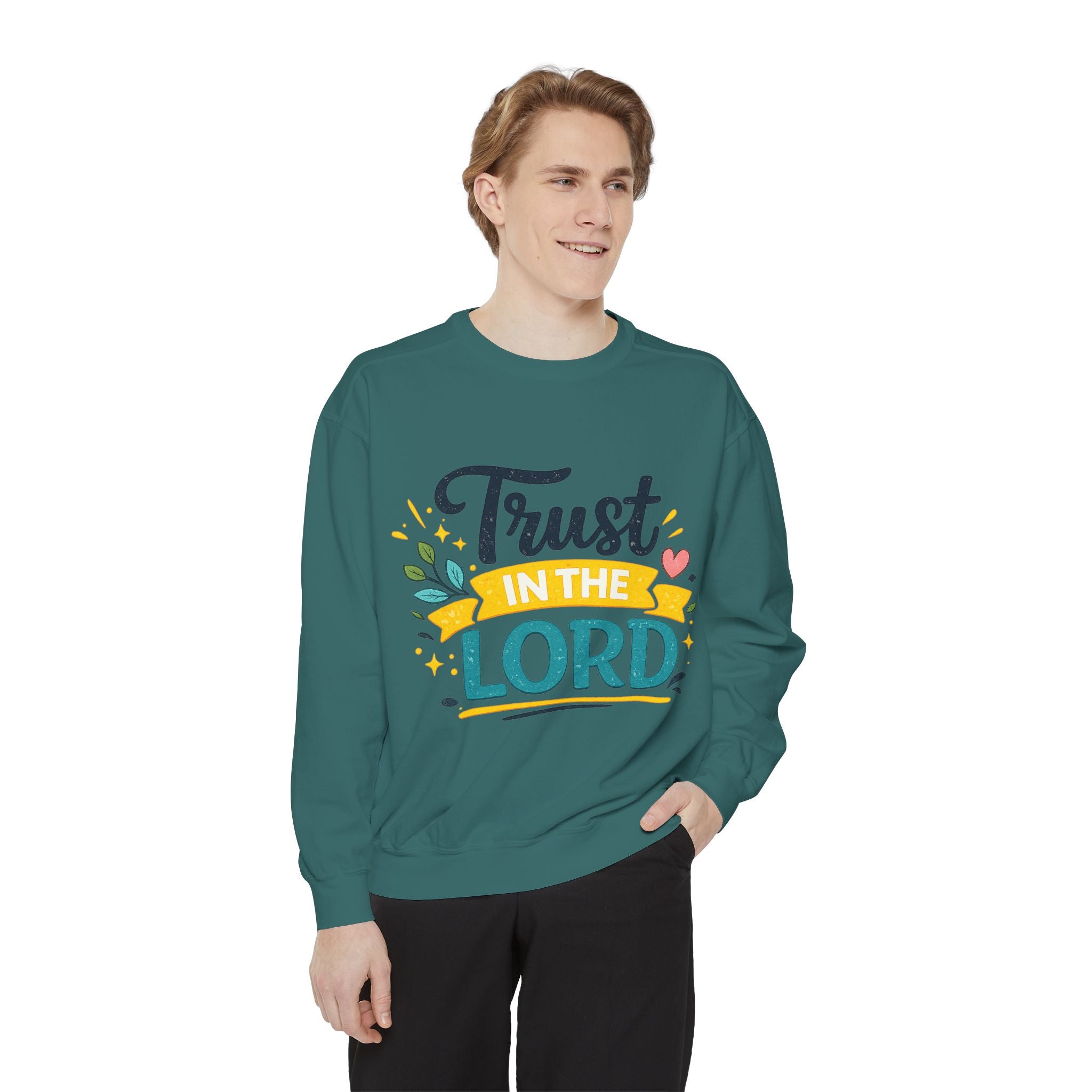 Trust in the Lord Sweatshirt — Inspirational Christian Faith Crewneck