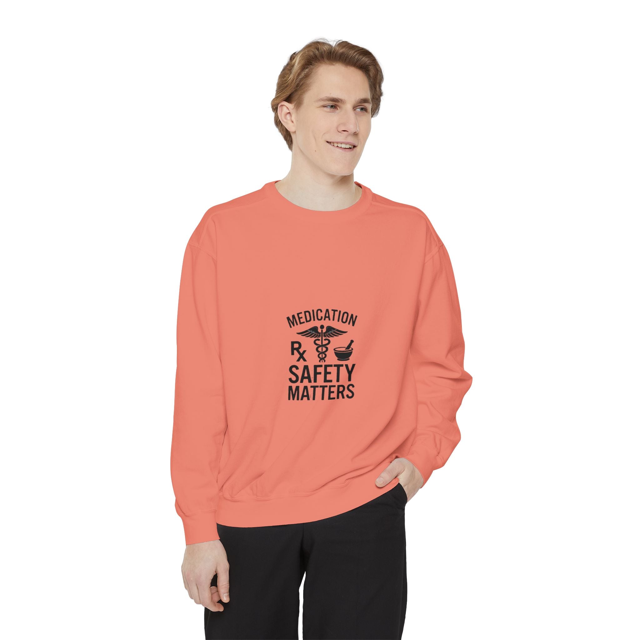 Medication Safety Matters Sweatshirt — Rx Pharmacy Nurse Healthcare Crewneck
