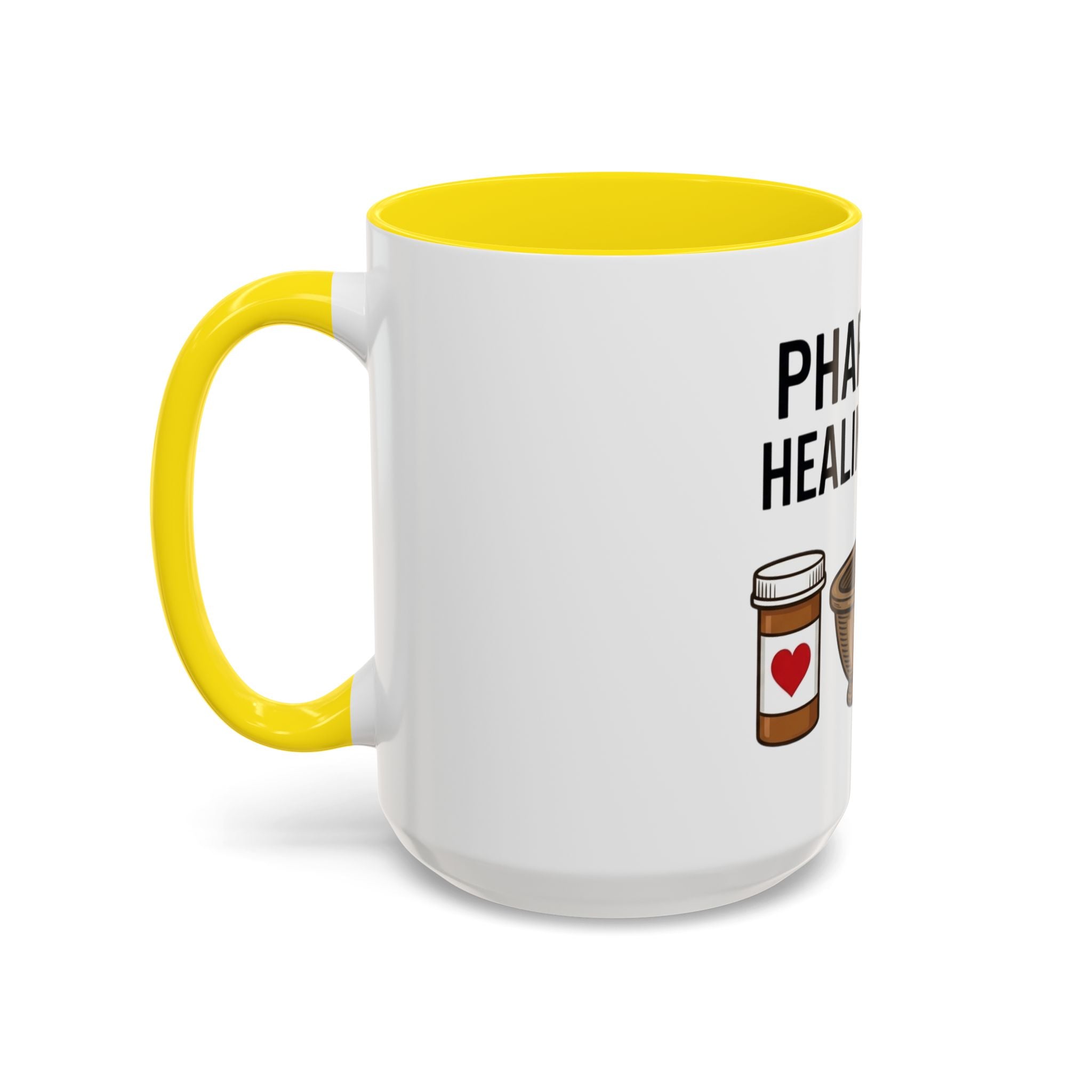 Pharmacy Healing Heart Coffee Mug — Pharmacist Appreciation Accent Mug