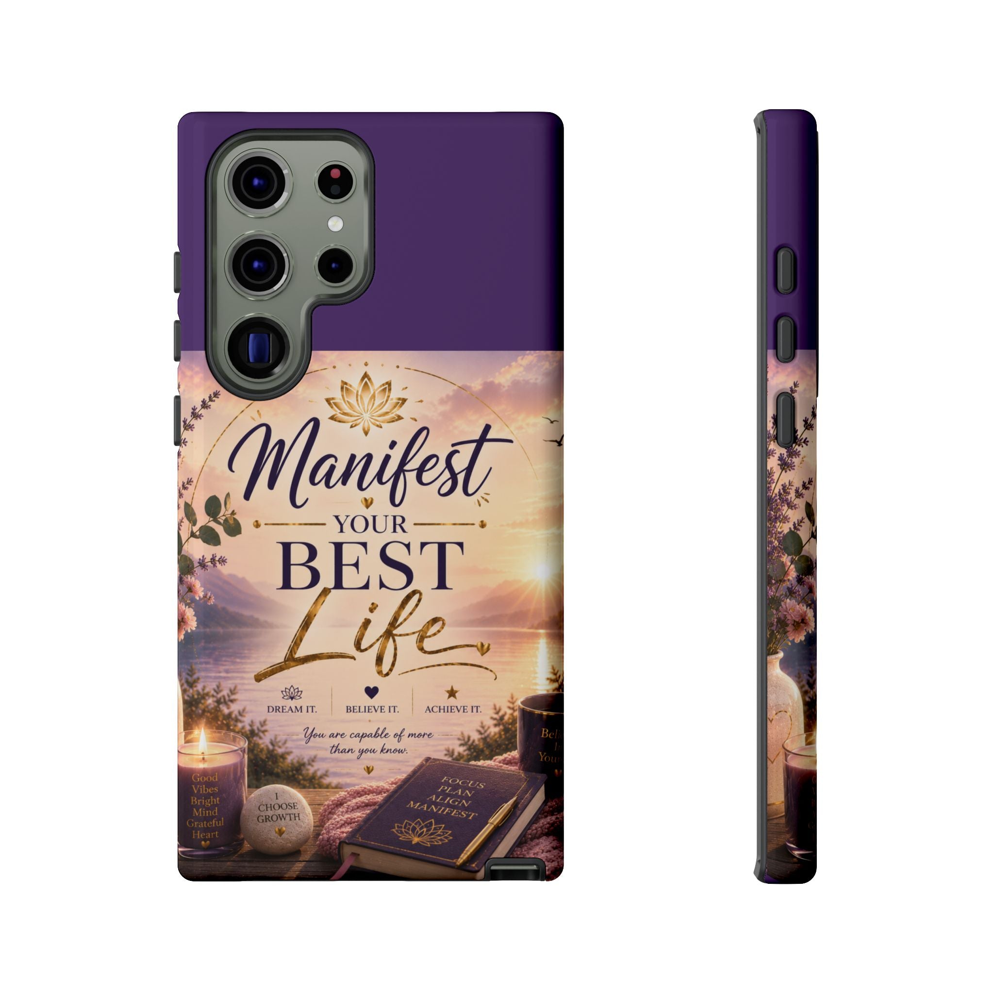 Manifest Your Best Life Phone Case — Inspirational Spiritual Protective Cover