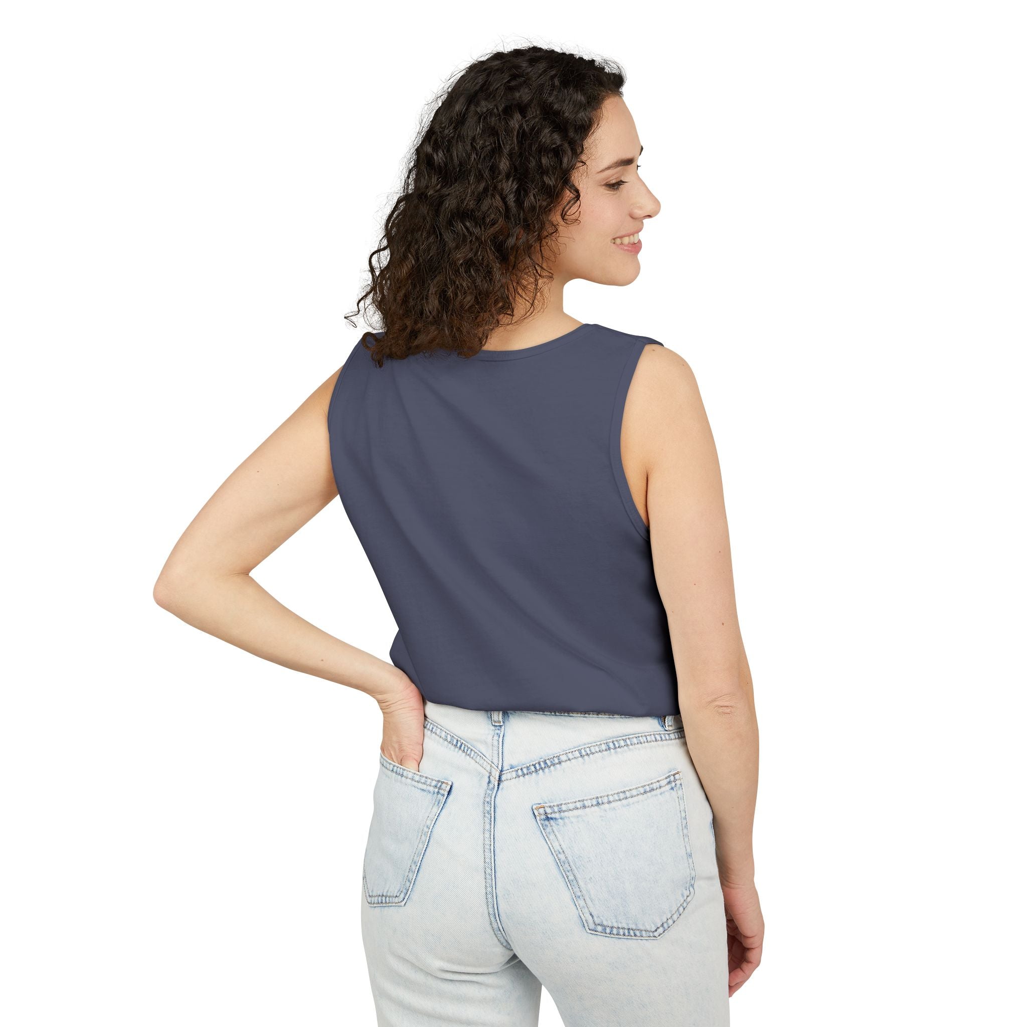 Trust the Universe Tank Top — Spiritual Lotus Graphic Vest