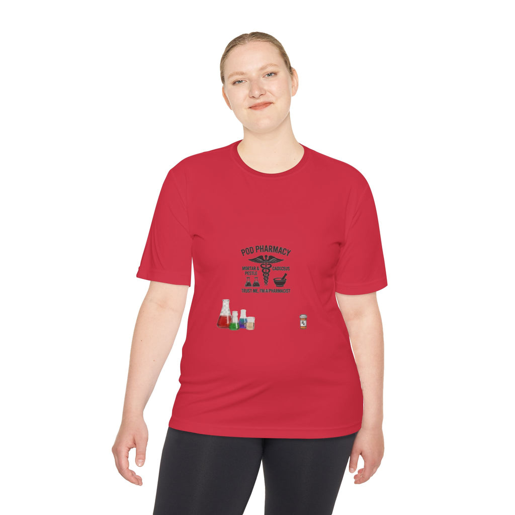 Lab Tech Tee — 'PhD Pharmacy' Science Beakers Graphic Shirt