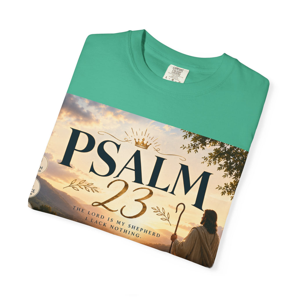 Psalm 23 T-Shirt — Christian Faith Shepherd Graphic Tee