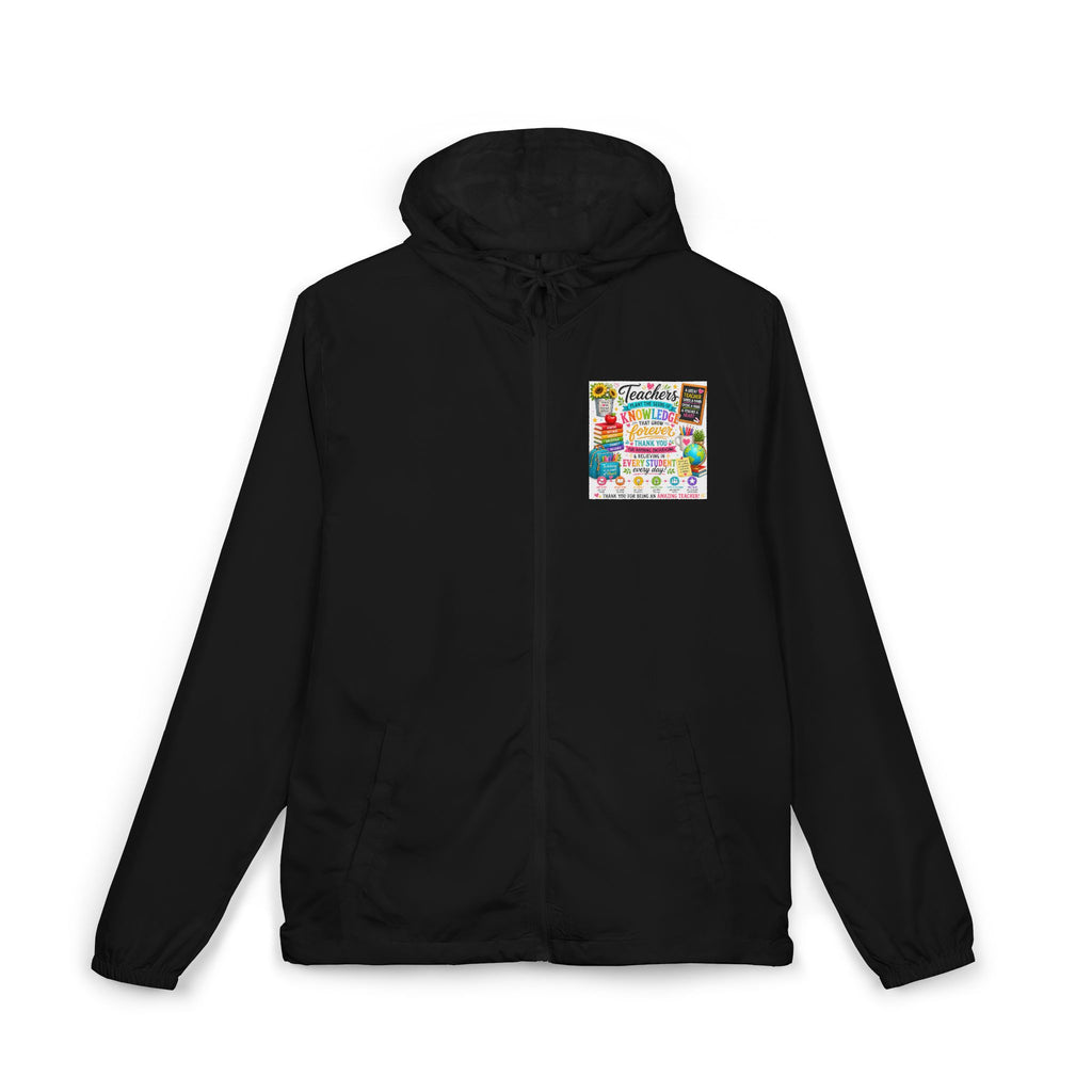 Colorful Floral 'Friends Forever' Windbreaker Jacket — Lightweight Hooded Zip-Up