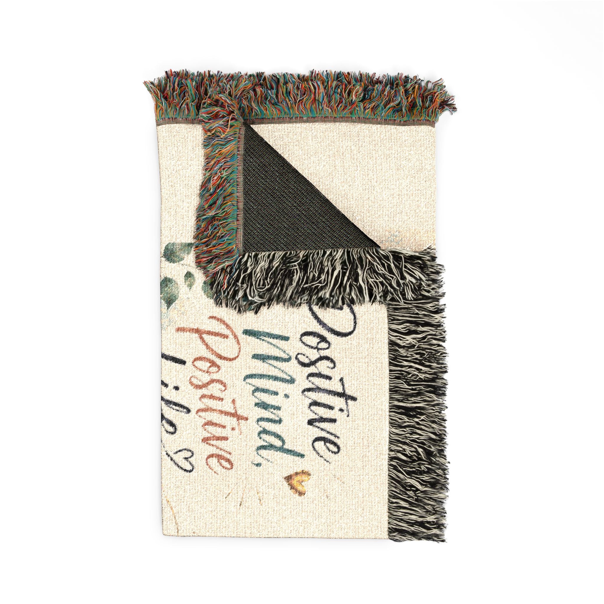 Inspirational Quote Woven Blanket — "Choose Joy" Comfort Throw