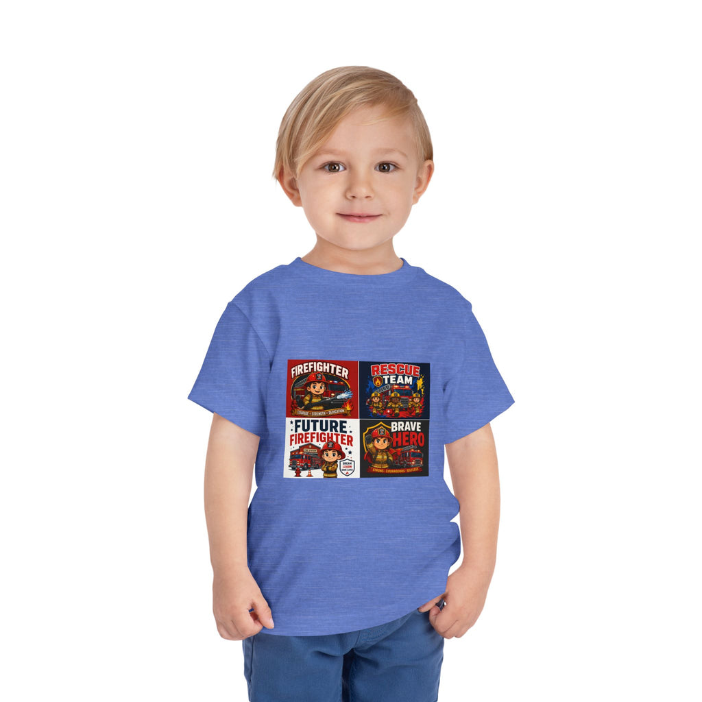 Toddler Firefighter Tee – "Future Firefighter" Rescue Team Brave Hero Kids Shirt