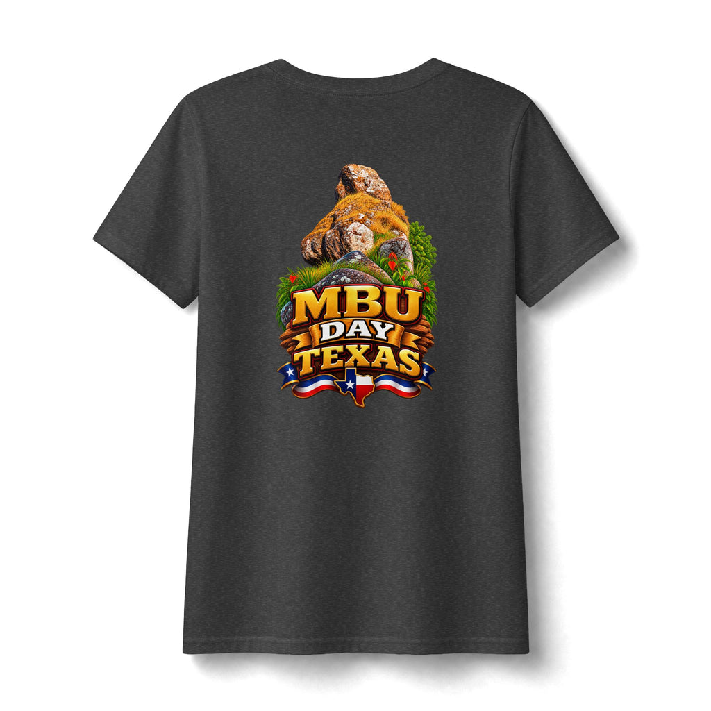 Mbu Day Texas V-Neck Tee — "Mbu Day: United by Heritage, Inspired by Community" Women's Shirt