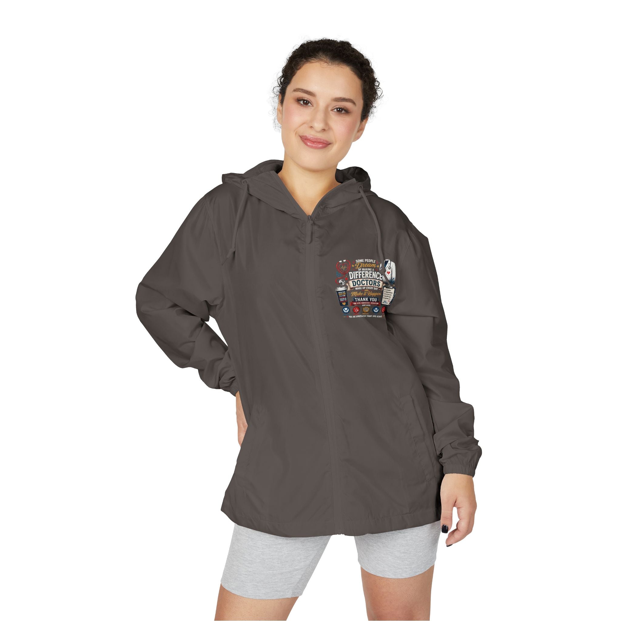 Windbreaker Jacket — Polaroid Camper Patch Graphic