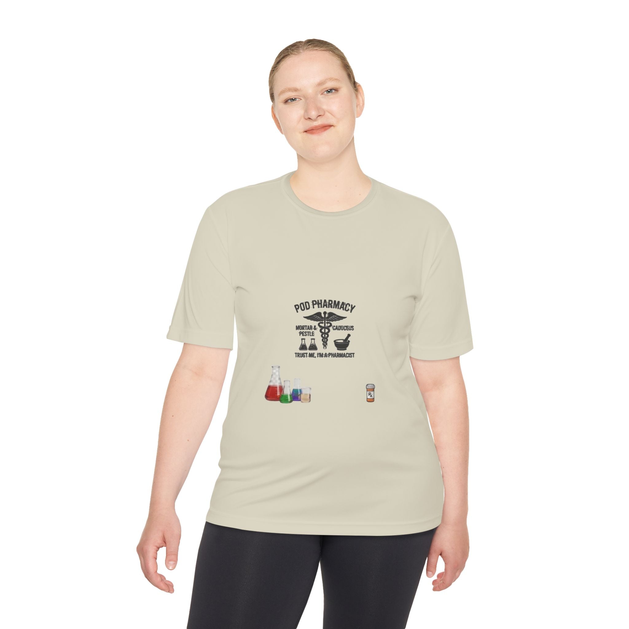 Lab Tech Tee — 'PhD Pharmacy' Science Beakers Graphic Shirt
